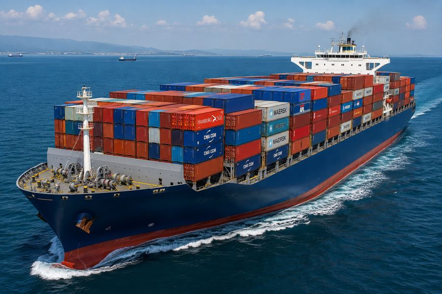 Marine cargo ship survey